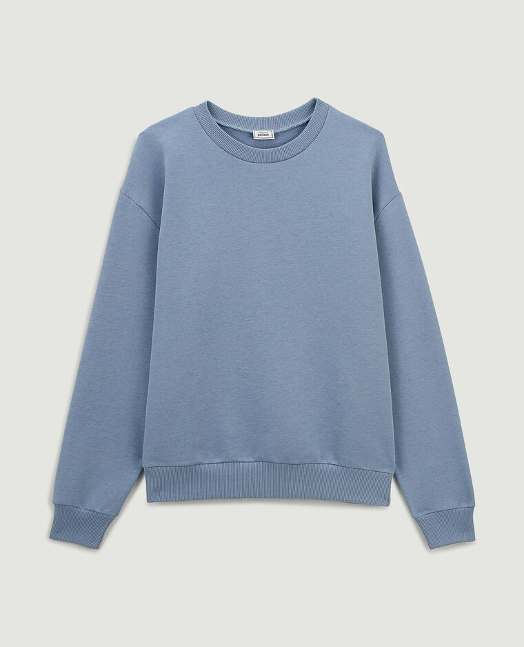 Sweat col rond vert de gris - Pimkie