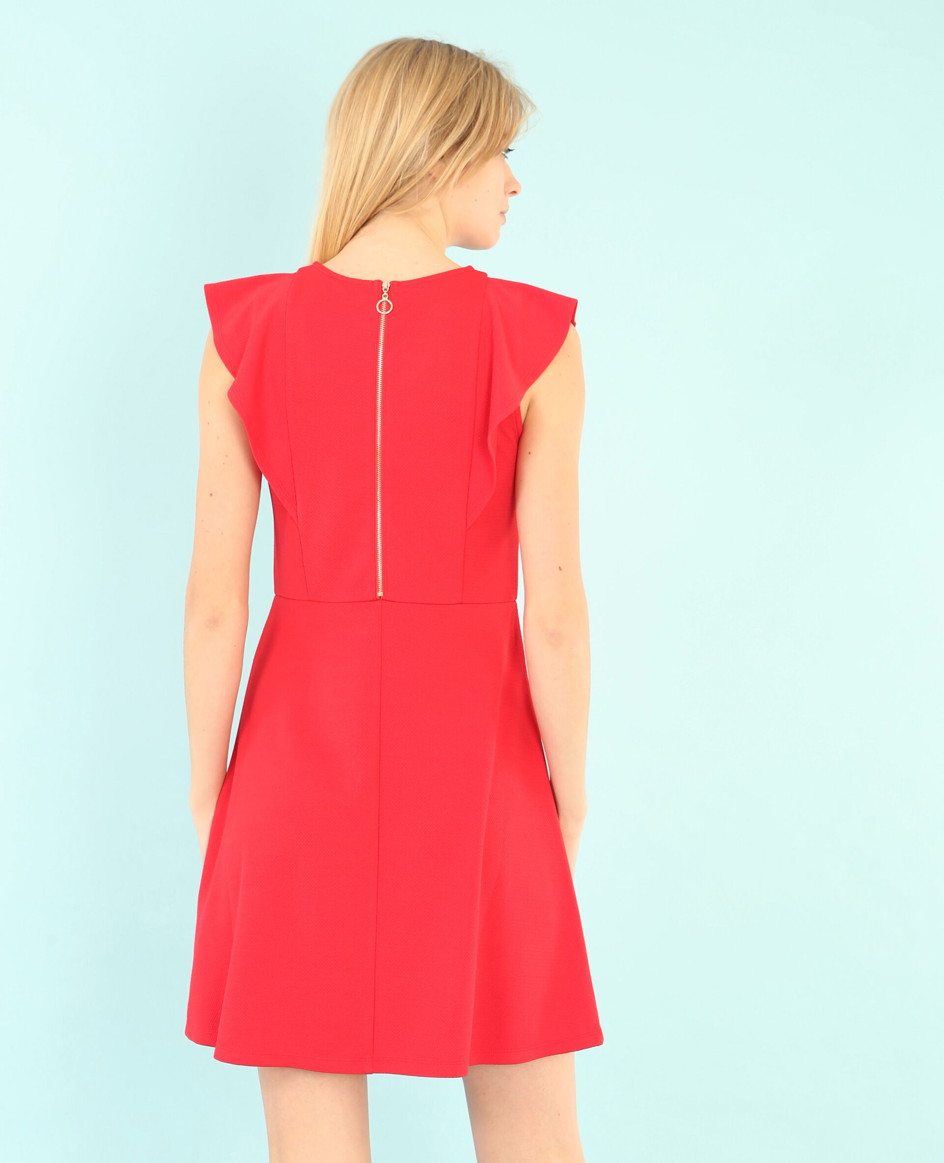robe rouge patineuse