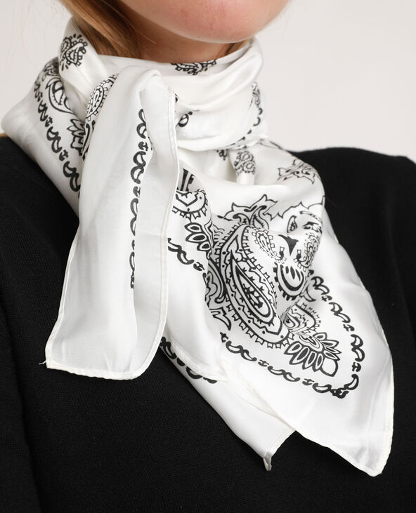 Foulard bandana blanc - Pimkie