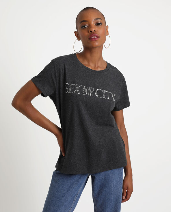 T-shirt Sex and the City noir - Pimkie
