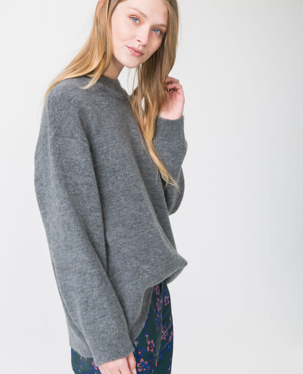 Pull oversized gris chiné - Pimkie