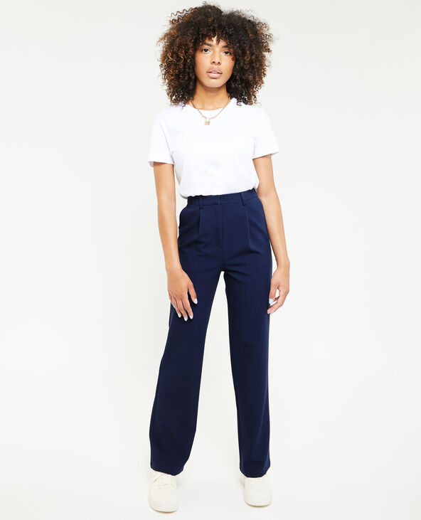 Pantalon droit city bleu marine - Pimkie