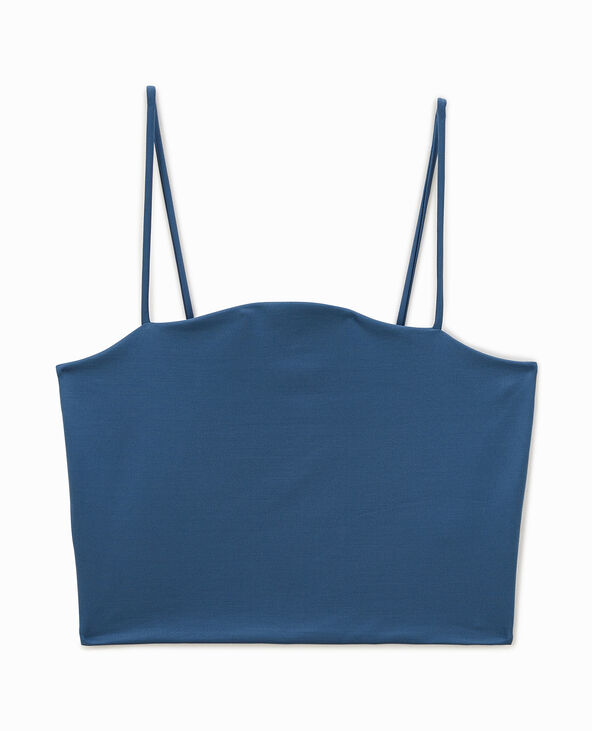Brassière fines bretelles bleu - Pimkie