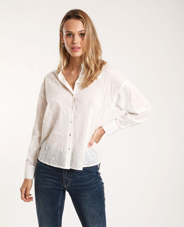 Chemise à motifs blanc - Pimkie