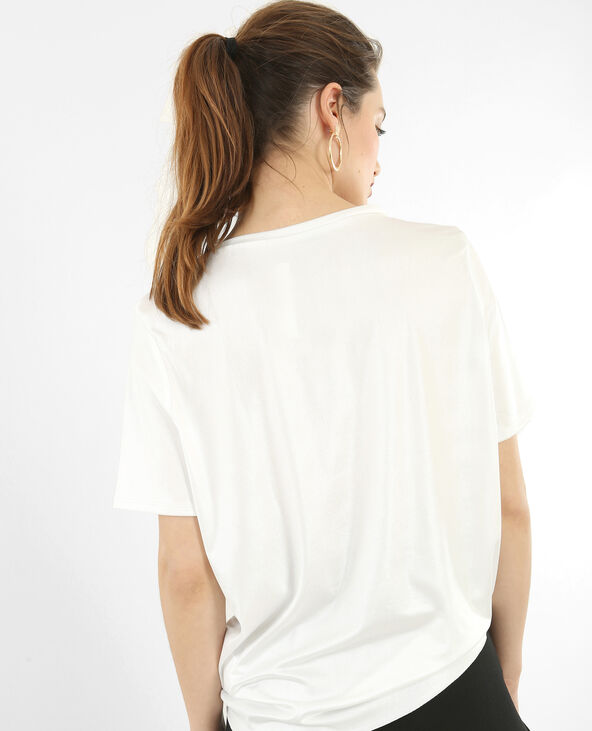 T-shirt irisé blanc - Pimkie