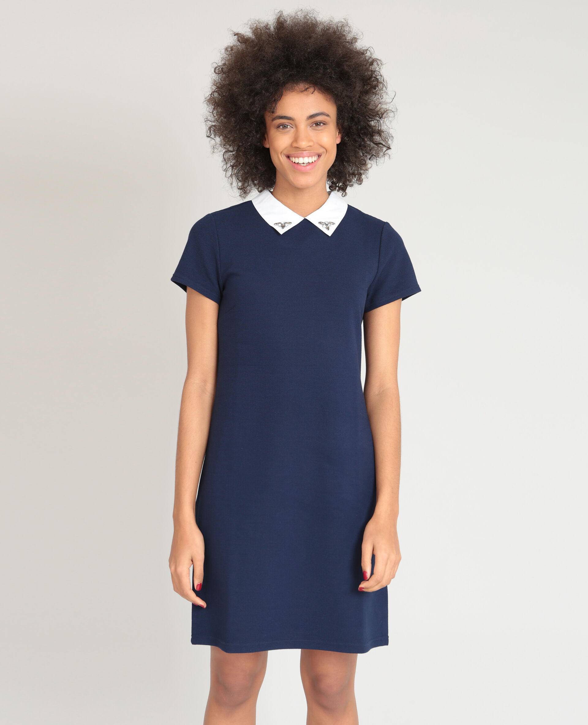 robe pull col claudine