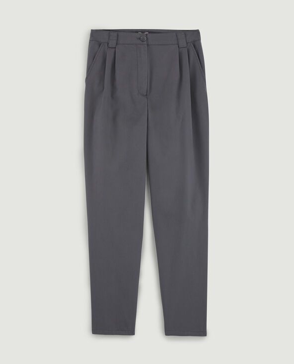 Pantalon à pinces SMALL gris foncé - Pimkie