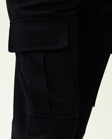Pantalon cargo uni noir - Pimkie