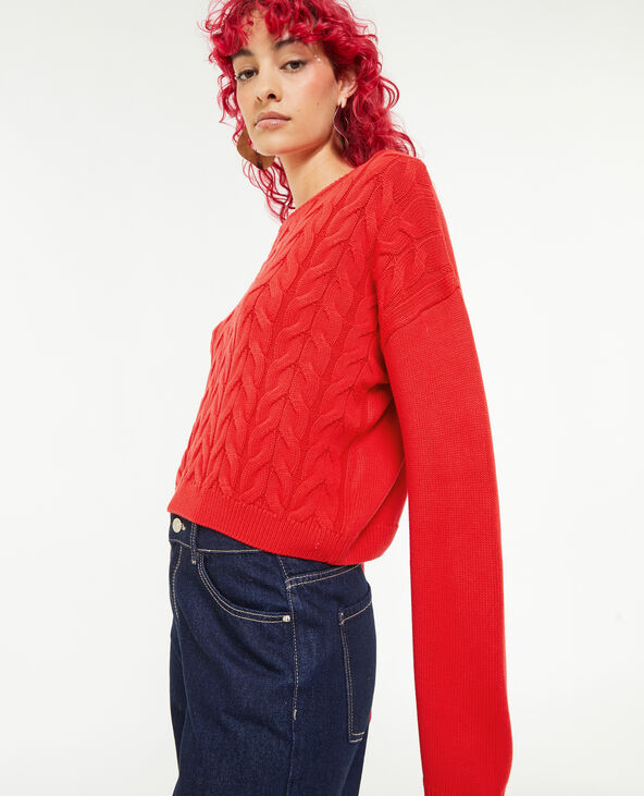 Pull maille torsad e