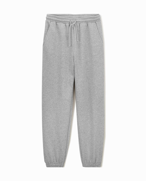 Pantalon de jogging en molleton gris chiné - Pimkie
