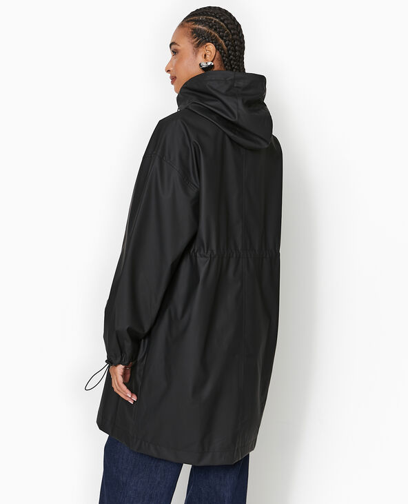Manteau de pluie avec capuche noir - Pimkie