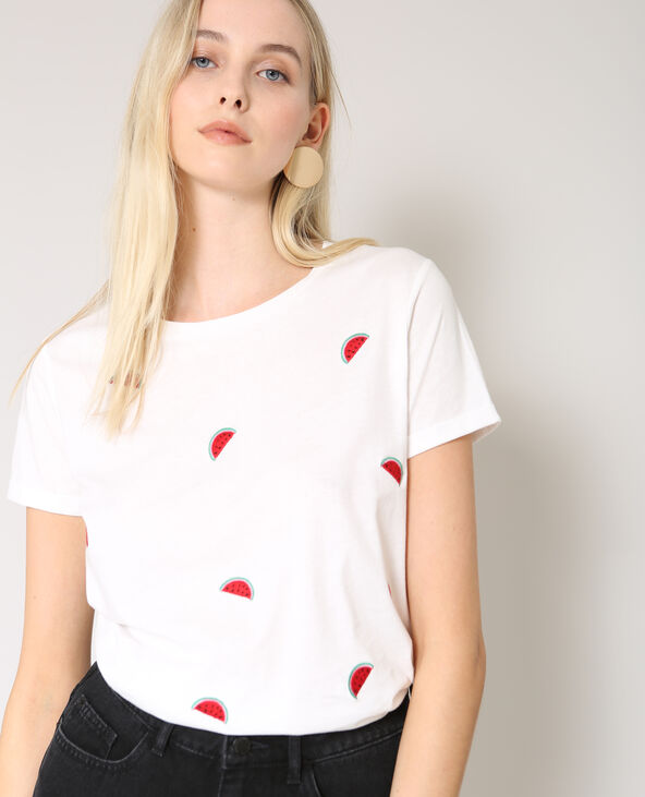 T-shirt pastèques blanc - Pimkie