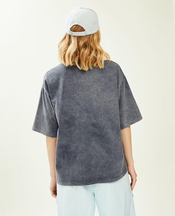 T-shirt oversize avec imprimé bleu clair - Pimkie