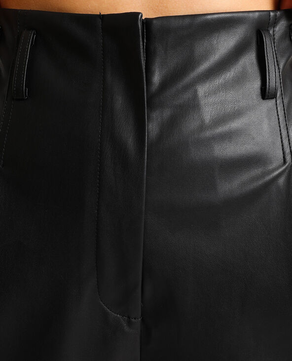 Pantalon simili cuir noir - Pimkie