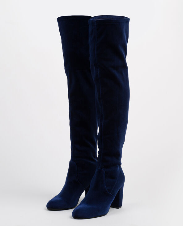 Bottes top en velours