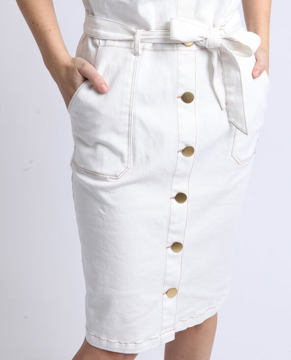 Robe en jean blanc - Pimkie