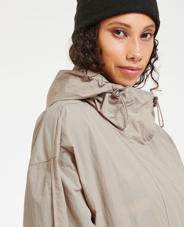 Parka anti-pluie avec capuche blanc - Pimkie