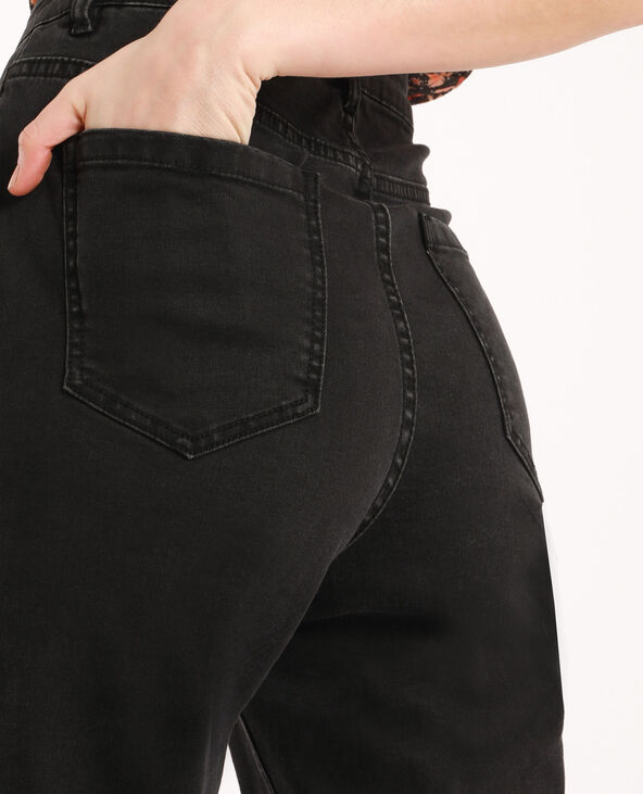 Jean straight high waist noir - Pimkie
