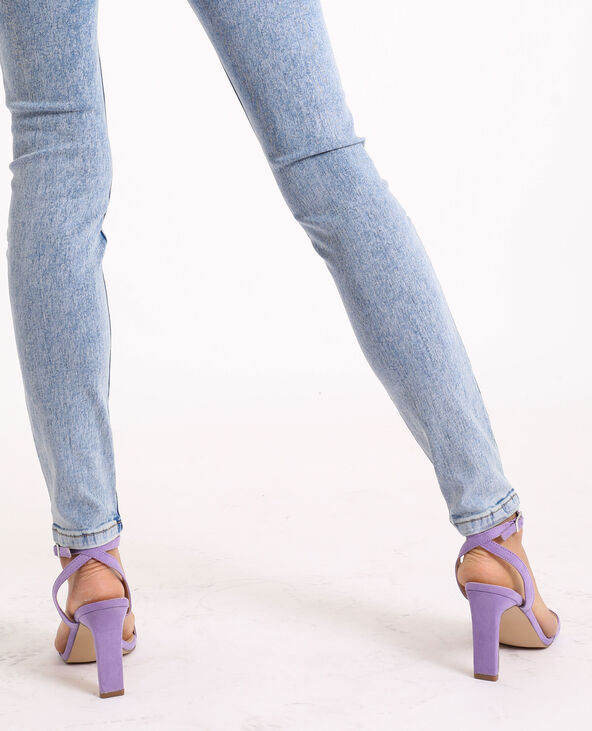 Sandales à talons lilas - Pimkie