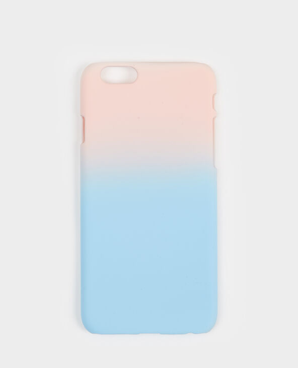 Coque compatible iPhone tie and dye bleu clair - Pimkie