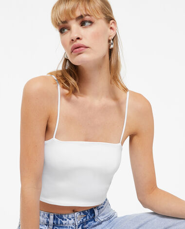 Brassière fines bretelles blanc - Pimkie