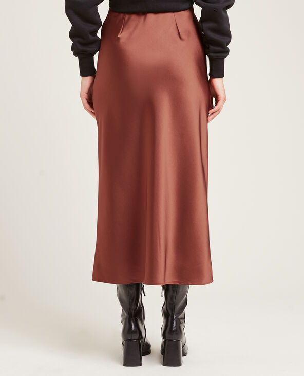 Jupe en shop satin longue