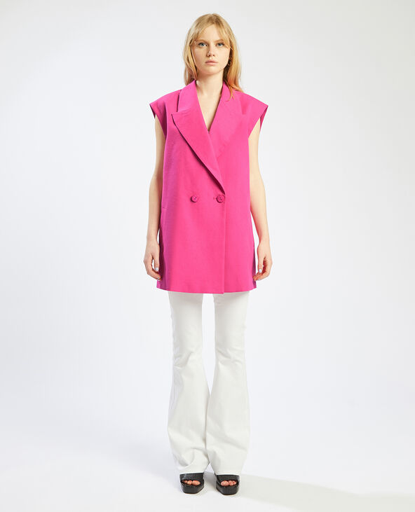 Veste tailleur rose discount fushia