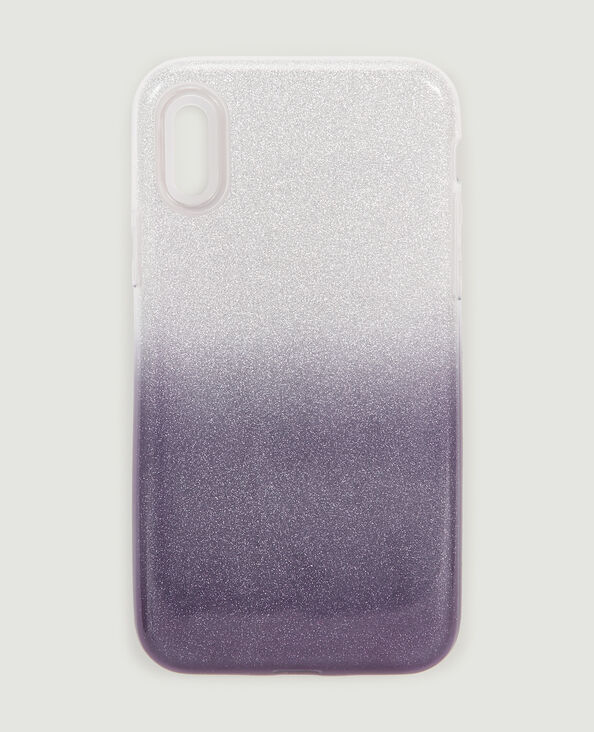 Coque de téléphone dégradé pailleté noir - Pimkie