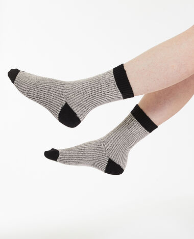 Paire de chaussettes en maille mélangée noir - Pimkie