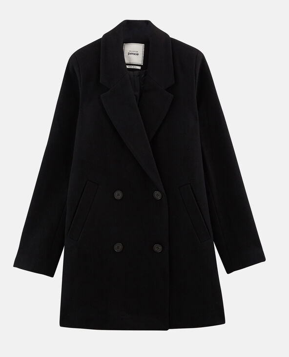 Manteau en laine noir - Pimkie