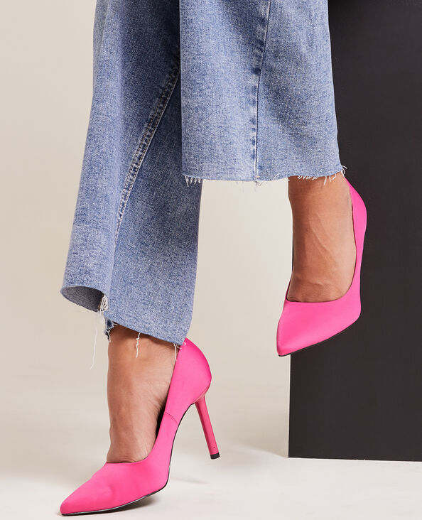 Escarpins bout pointu corail fluo - Pimkie