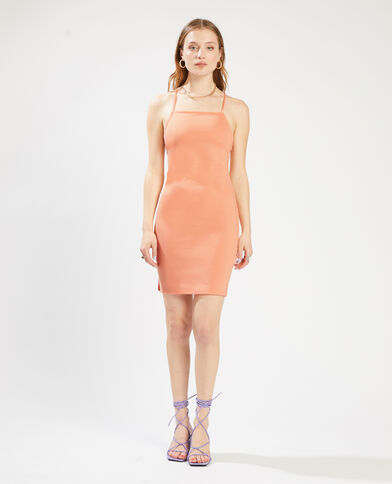 Robe courte bretelles croisées orange - Pimkie