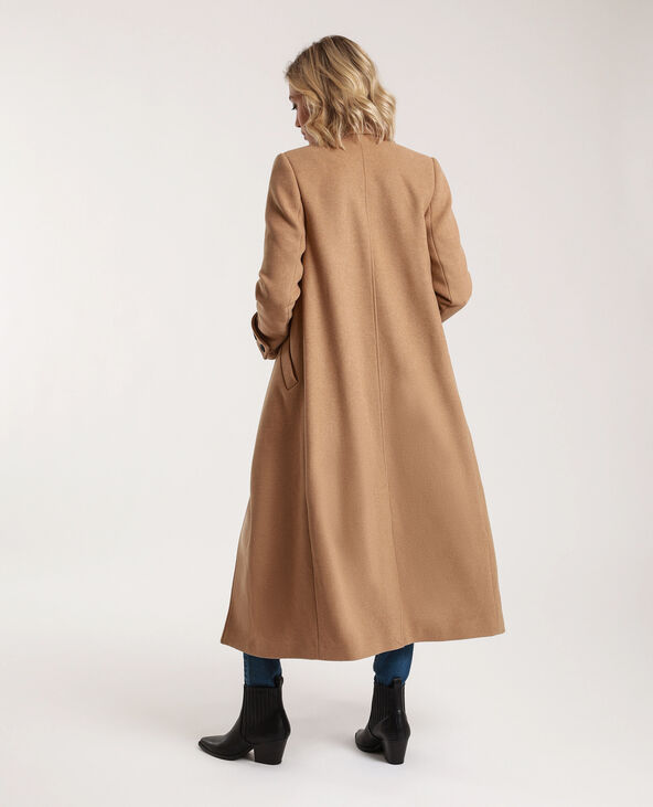 Manteau en laine sale camel