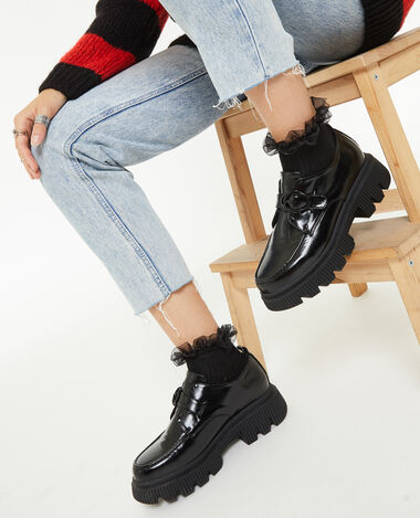 Paire de chaussettes avec volants en tulle noir - Pimkie