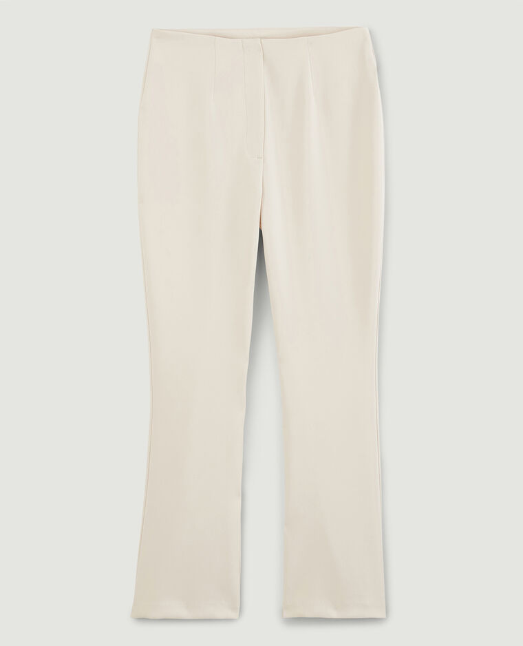 Pantalon flare cropped beige - Pimkie