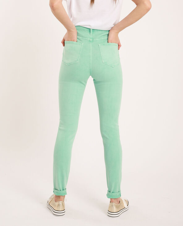 Pantalon skinny high waist bleu turquoise - Pimkie
