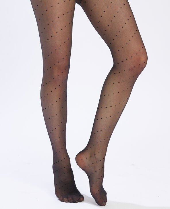 Collants pois noir - Pimkie