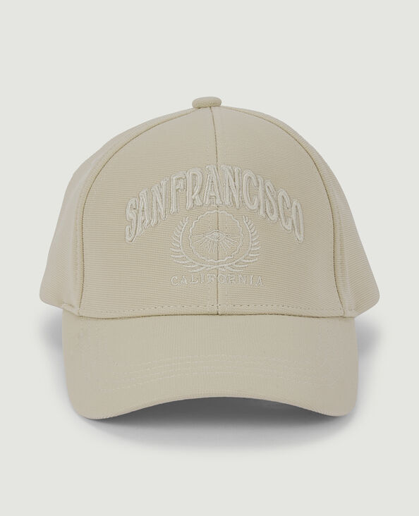 Casquette brodée beige - Pimkie