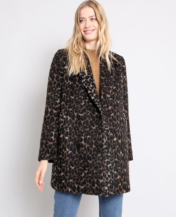 Manteau léopard noir - Pimkie