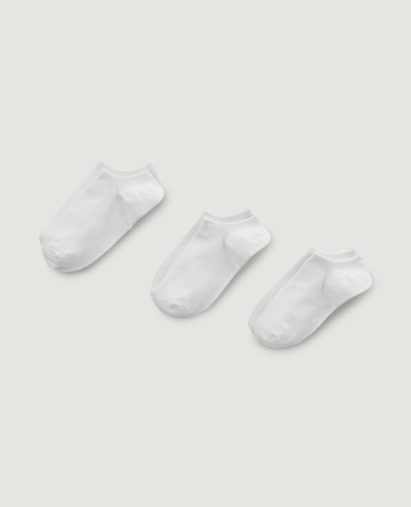 Lot de 3 paires de soquettes blanc - Pimkie