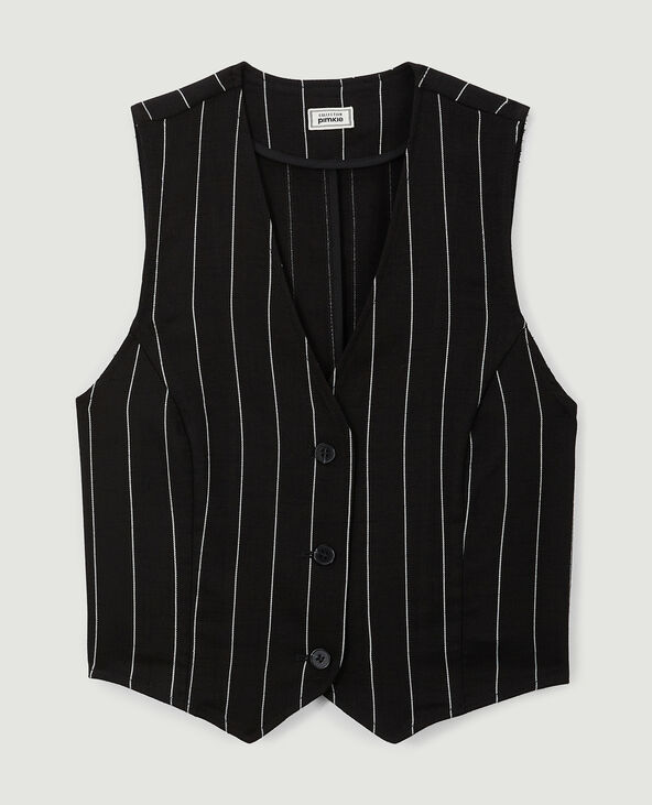 Gilet barman noir - Pimkie