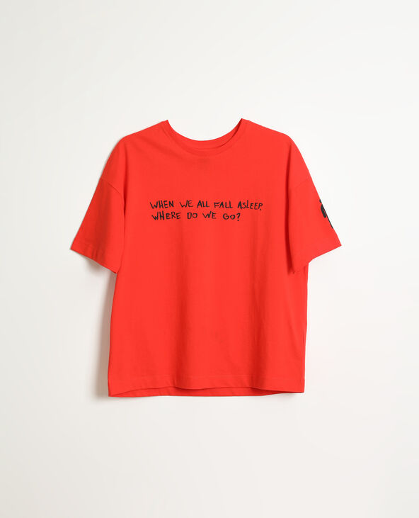 T-shirt oversize rouge - Pimkie