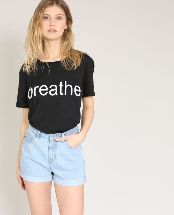 T-shirt Breathe noir - Pimkie