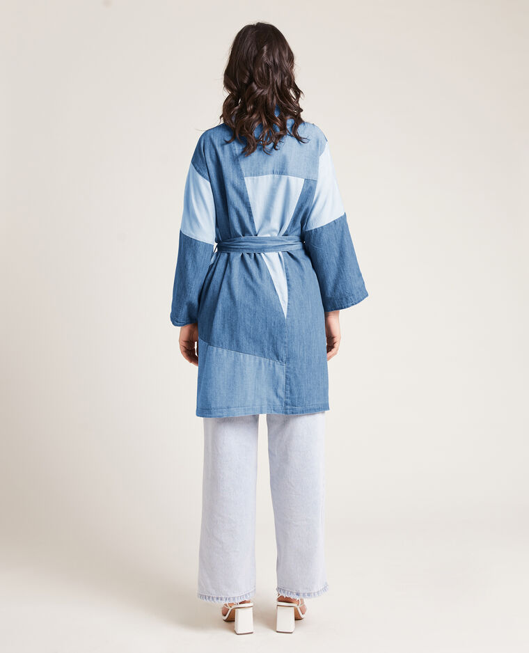 Kimono en jean 3 couleurs blanc - Pimkie
