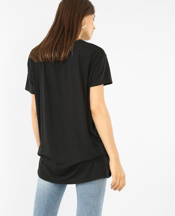T-shirt oversize manches courtes noir - Pimkie