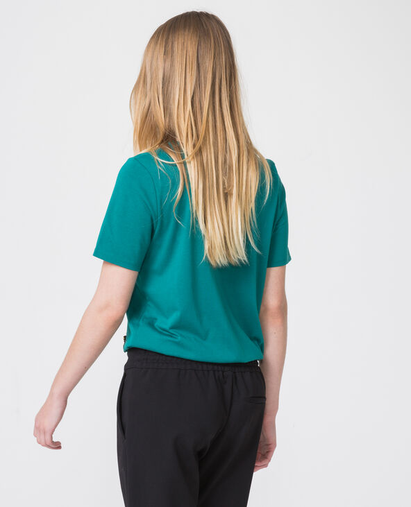 T-shirt perlé vert foncé - Pimkie