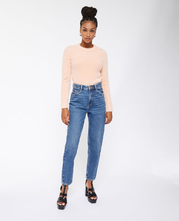 Jean mom taille haute bleu marine - Pimkie