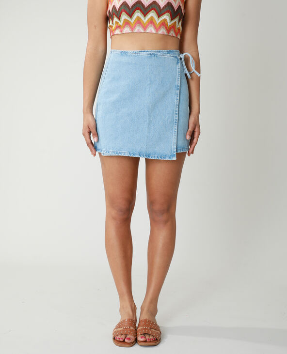 Jupe portefeuille outlet jean