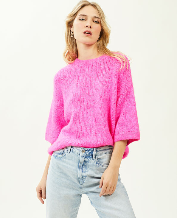 Pull manches courtes rose - Pimkie