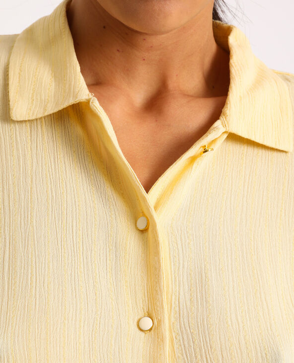 Chemise à manches courtes jaune - Pimkie